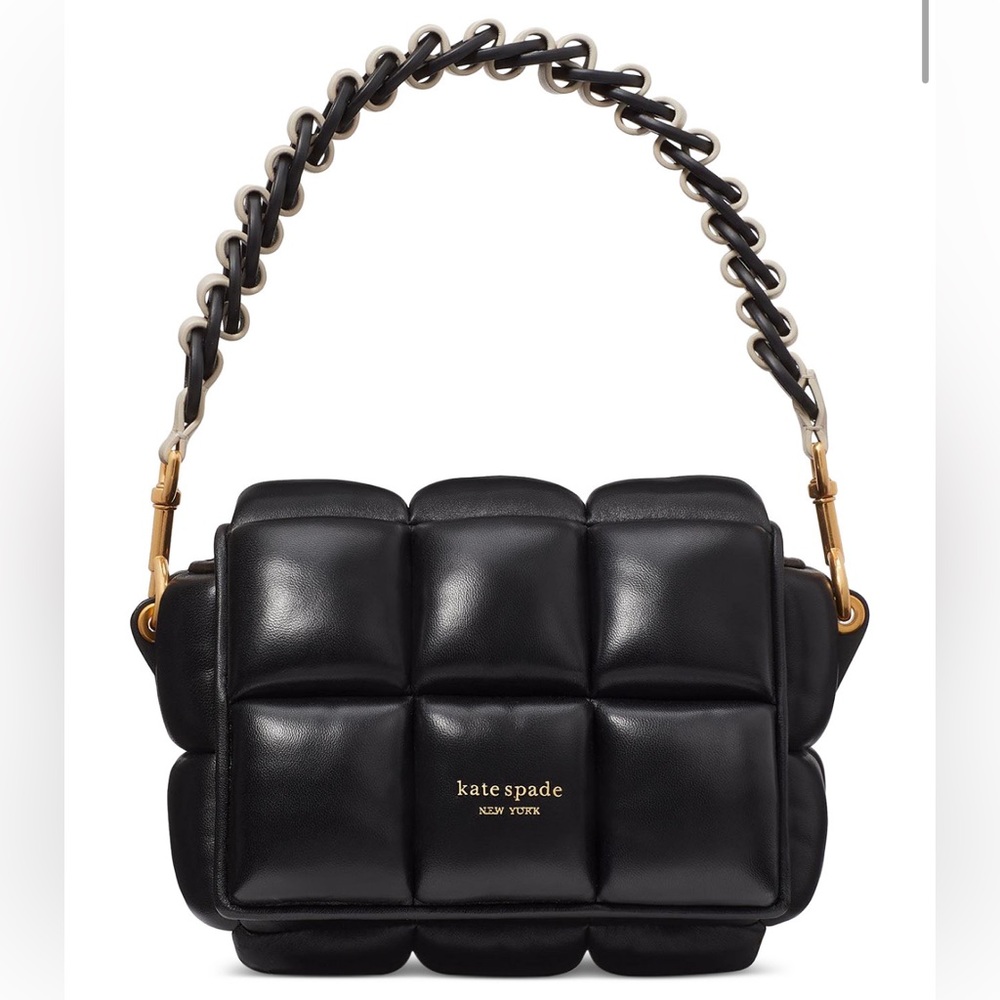 Kate Spade Boxxy Black Multi Smooth Leather Small Crossbody